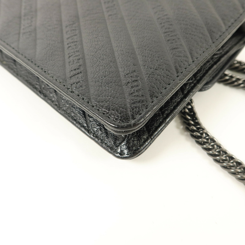 BALENCIAGA 牛皮皮革BB Wallet On Chain鏈帶肩背袋-15