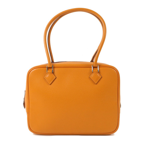 HERMES Epsom皮革Mini Plume手挽袋Orange