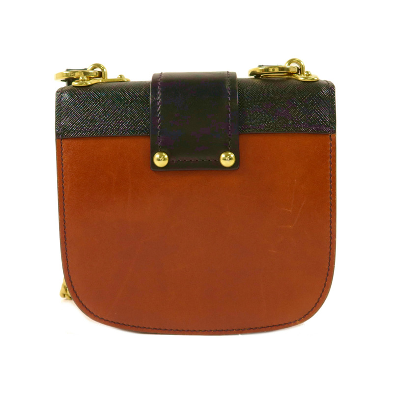PRADA 牛皮皮革Shoulder Bag鏈帶肩背袋-1