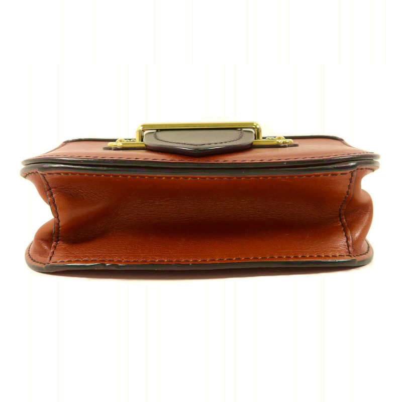 PRADA 牛皮皮革Shoulder Bag鏈帶肩背袋-3