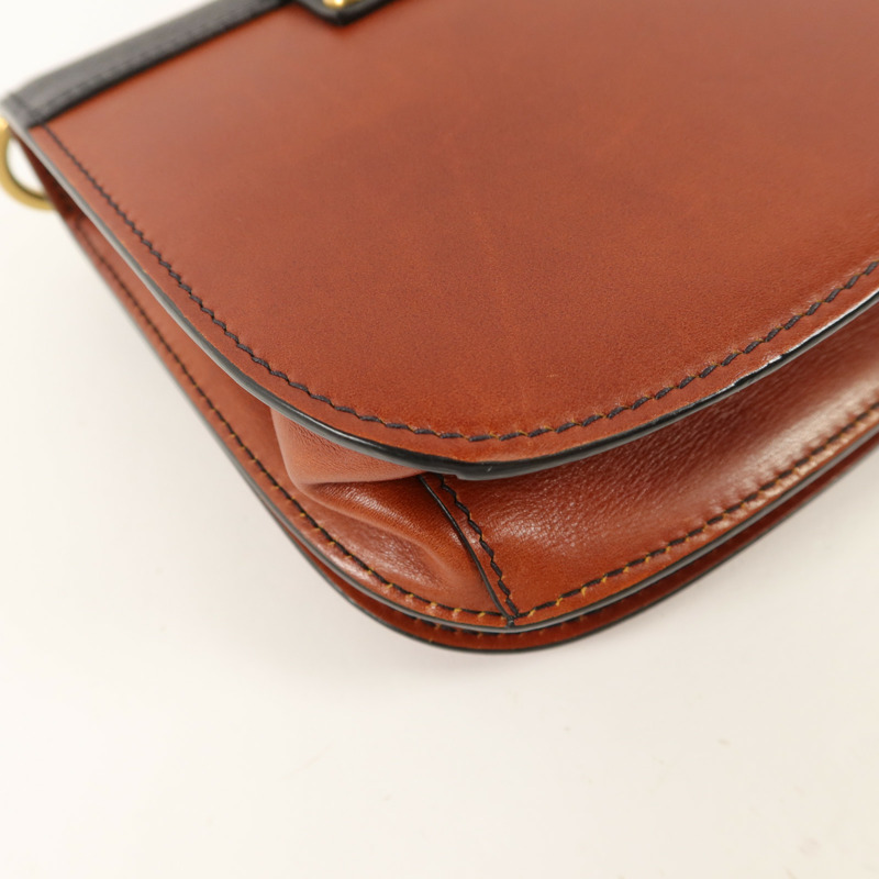 PRADA 牛皮皮革Shoulder Bag鏈帶肩背袋-14