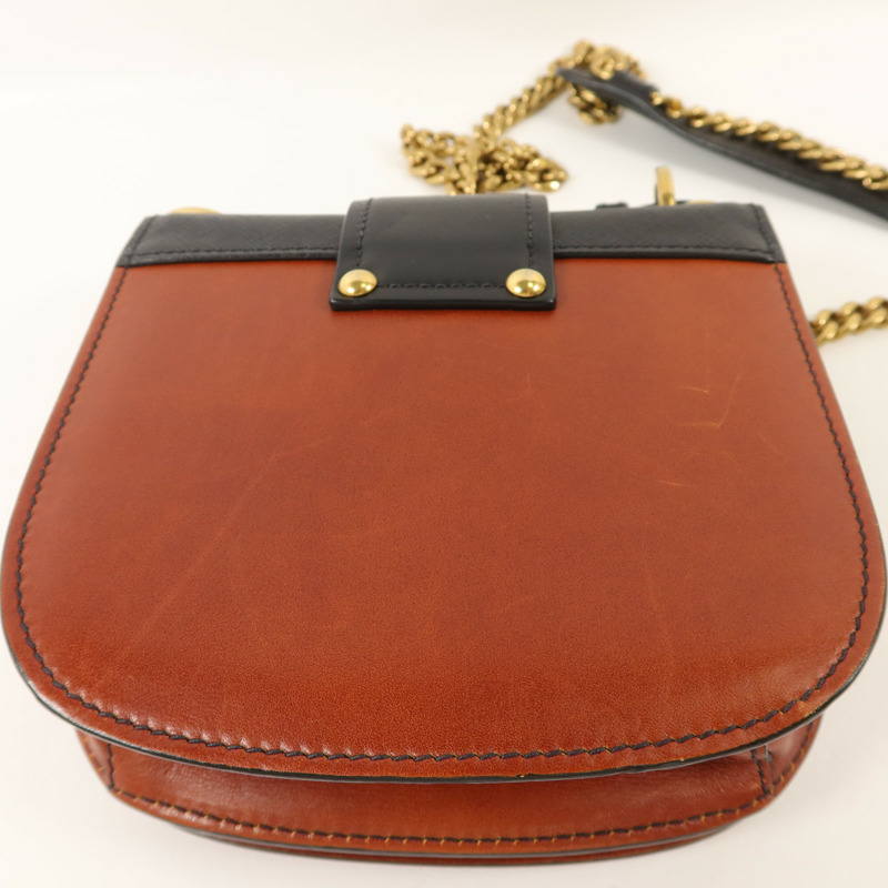 PRADA 牛皮皮革Shoulder Bag鏈帶肩背袋-15