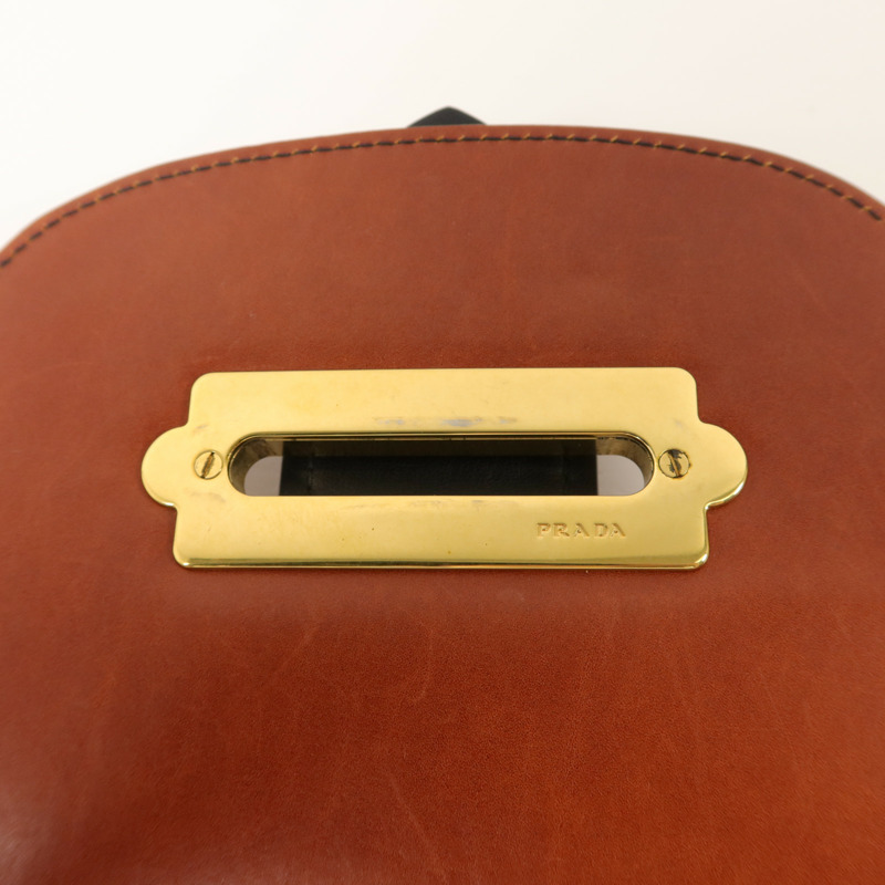 PRADA 牛皮皮革Shoulder Bag鏈帶肩背袋-18