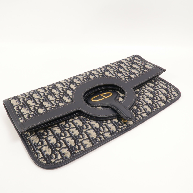 Dior Oblique帆布Folding Clutch手拿包-11