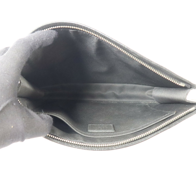 LOUIS VUITTON Damier Infini Stand Pouch銀扣手拿包-4