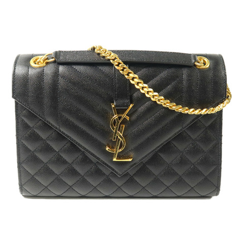 SAINT LAURENT 牛皮皮革Envelope Chain Bag鏈帶肩背袋