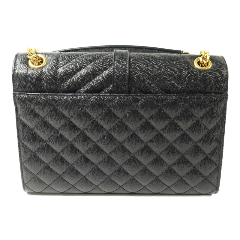 SAINT LAURENT 牛皮皮革Envelope Chain Bag鏈帶肩背袋-2