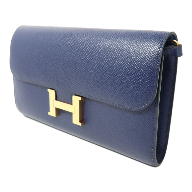 HERMES Epsom皮革Constance To Go肩背袋Bleu Saphir-1