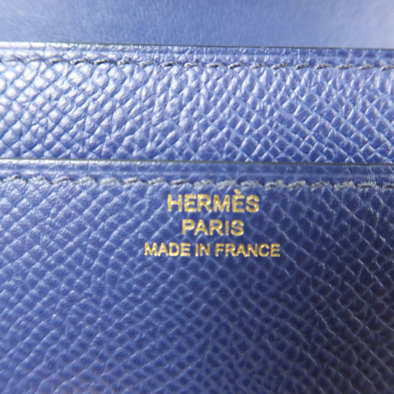 HERMES Epsom皮革Constance To Go肩背袋Bleu Saphir-5