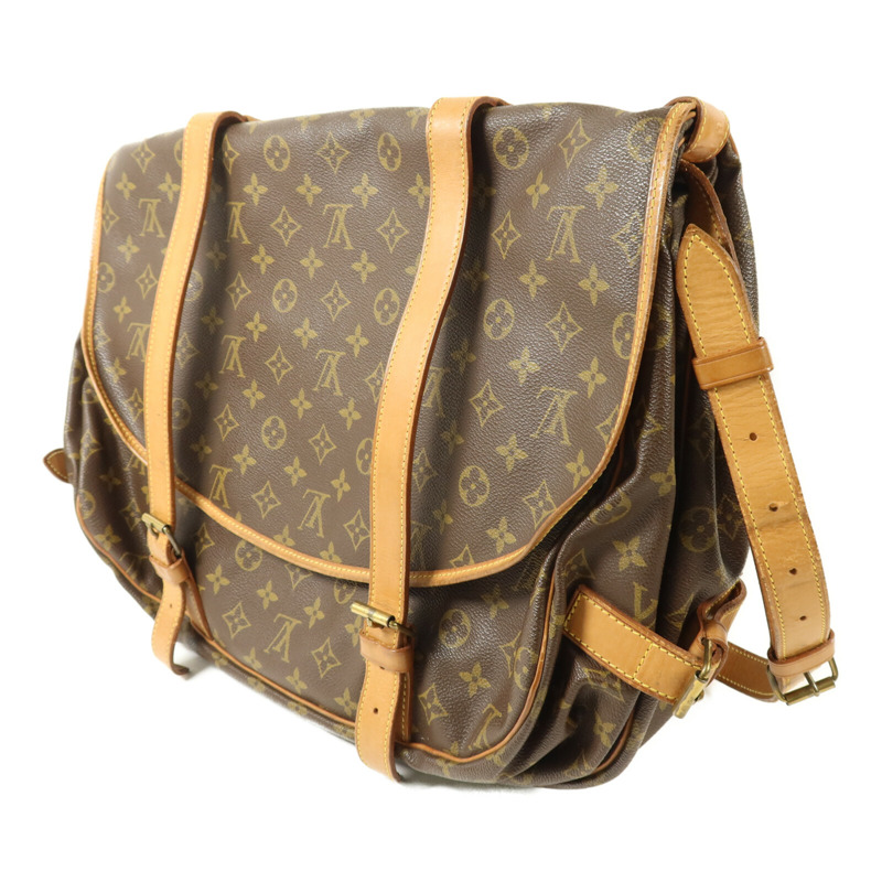 LOUIS VUITTON Monogram Saumur 43肩背袋-1