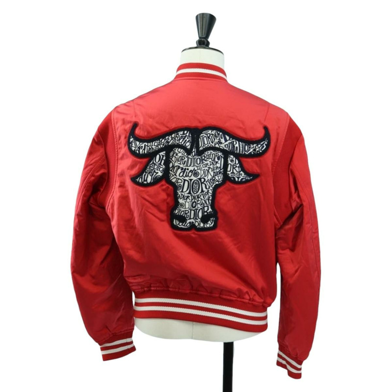 【日本直送】Christian Dior 飛行員夾克 Shawn Stussy 聯名款 尼龍 紅色 正品 175991SM-1