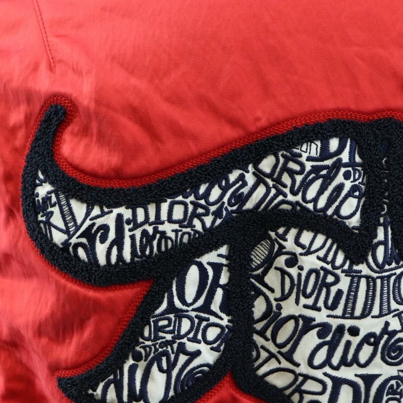 【日本直送】Christian Dior 飛行員夾克 Shawn Stussy 聯名款 尼龍 紅色 正品 175991SM-9