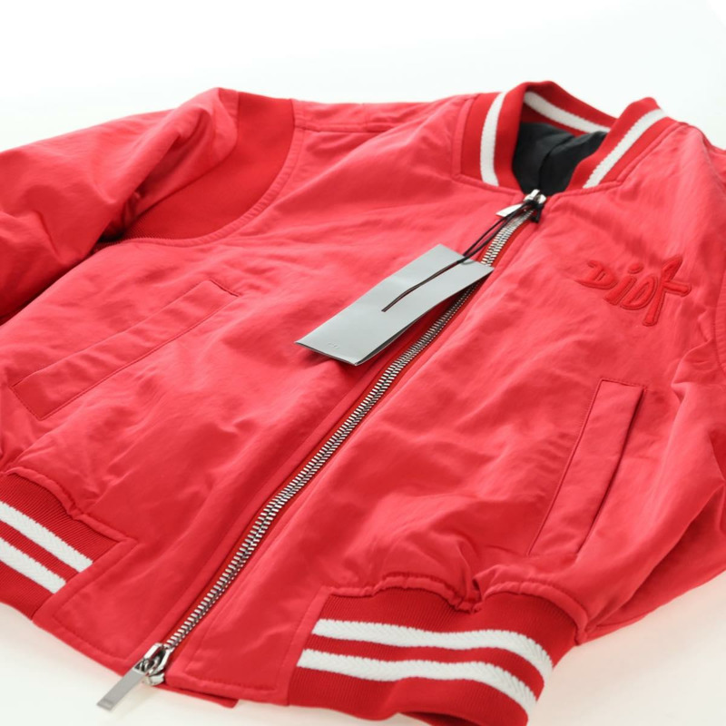 【日本直送】Christian Dior 飛行員夾克 Shawn Stussy 聯名款 尼龍 紅色 正品 175991SM-14