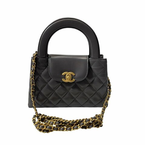 CHANEL KELLY Cross Body Bag Grey GHW