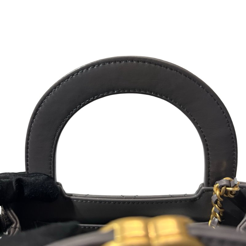 CHANEL KELLY Cross Body Bag Grey GHW-2