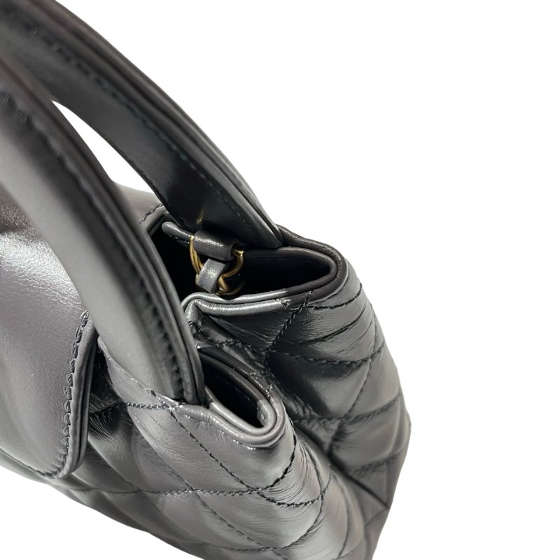 CHANEL KELLY Cross Body Bag Grey GHW-7