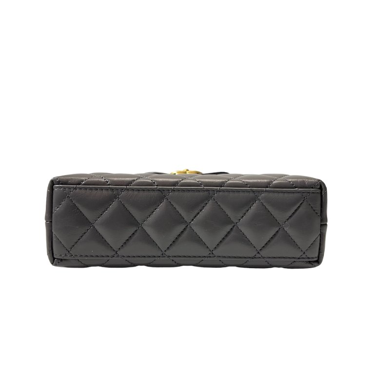 CHANEL KELLY Cross Body Bag Grey GHW-13