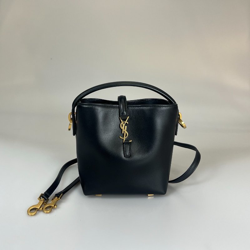 YSL 765870 黑金LE 37 MINI 水桶包-1