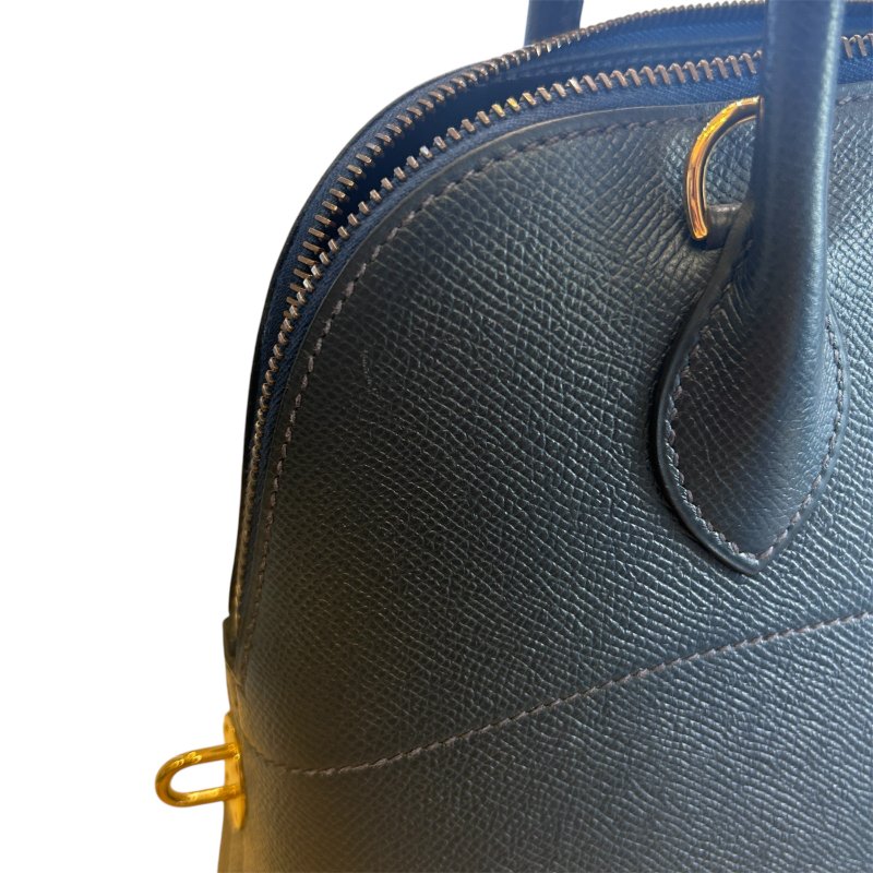HERMES 藍金扣BOLIDE 32兩用包-14