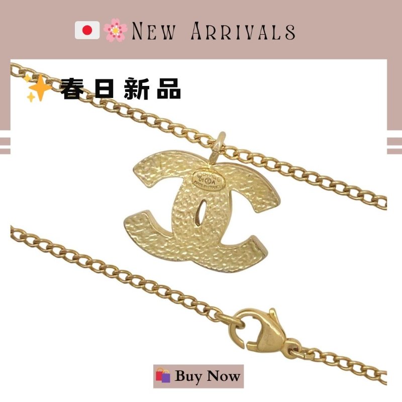 🛍️🎁 26 🔥 4月新品【預訂】 💘 香奈兒 Chanel 金色水鑽頸鏈 🔥 香奈兒熱賣款 香奈兒經典款頸鏈 CHANEL NECKLACE-2
