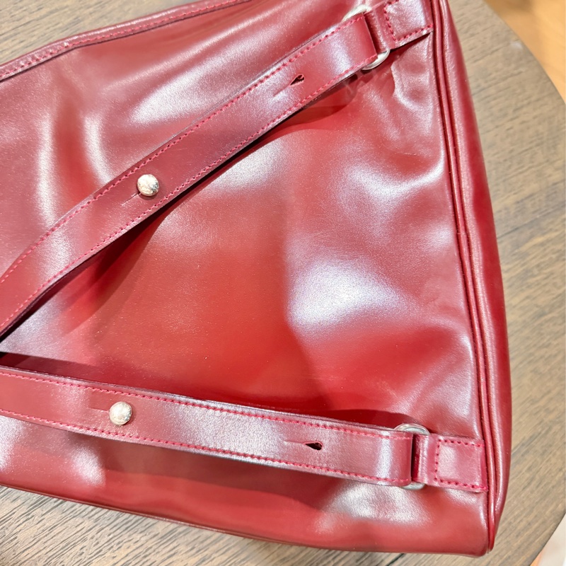 Longchamp vintage 牛皮後背包-9