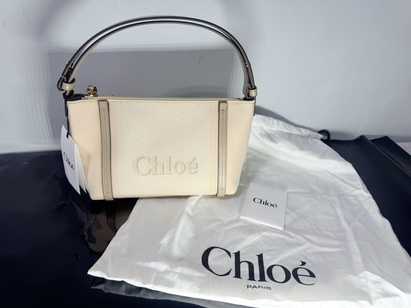 Chloe 蔻依carry 帆布手提 全新品-1