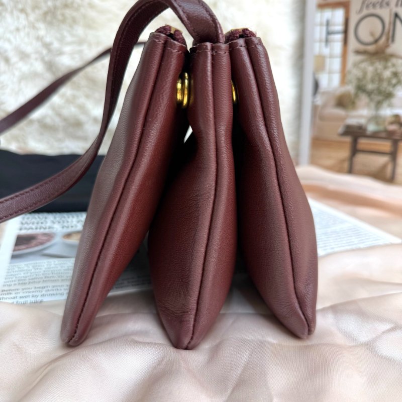 Celine TRIO光滑羊皮革手袋 羊皮拼牛皮-3