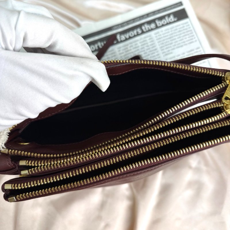 Celine TRIO光滑羊皮革手袋 羊皮拼牛皮-7