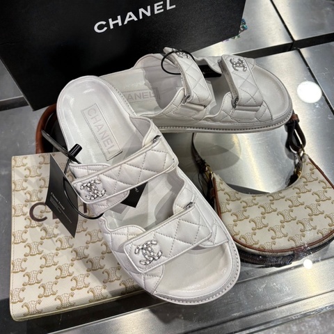 全配件🌟Chanel 白色雙C涼拖鞋｜Classic Trend CT精品｜台北東區實體