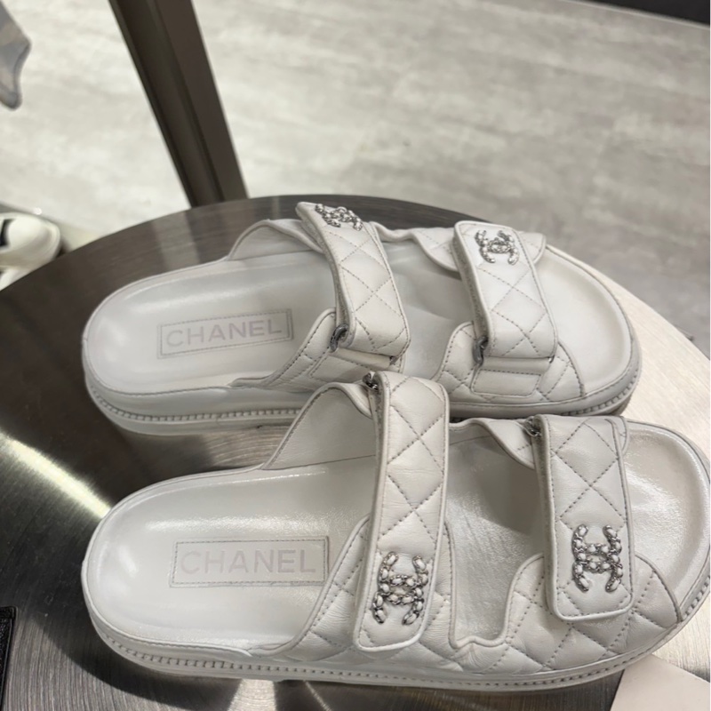 全配件🌟Chanel 白色雙C涼拖鞋｜Classic Trend CT精品｜台北東區實體-7