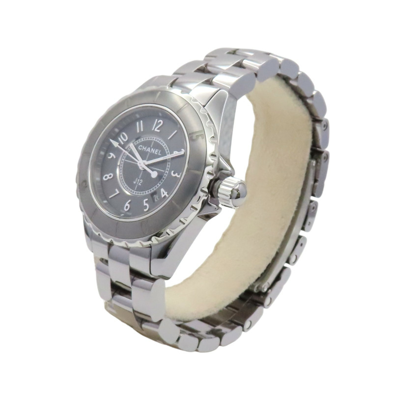 黑色錶盤 陶瓷 不鏽鋼 J12 腕錶【CHANEL 香奈兒】 H2978-1