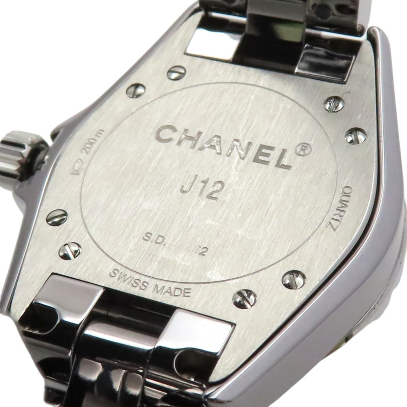 黑色錶盤 陶瓷 不鏽鋼 J12 腕錶【CHANEL 香奈兒】 H2978-3