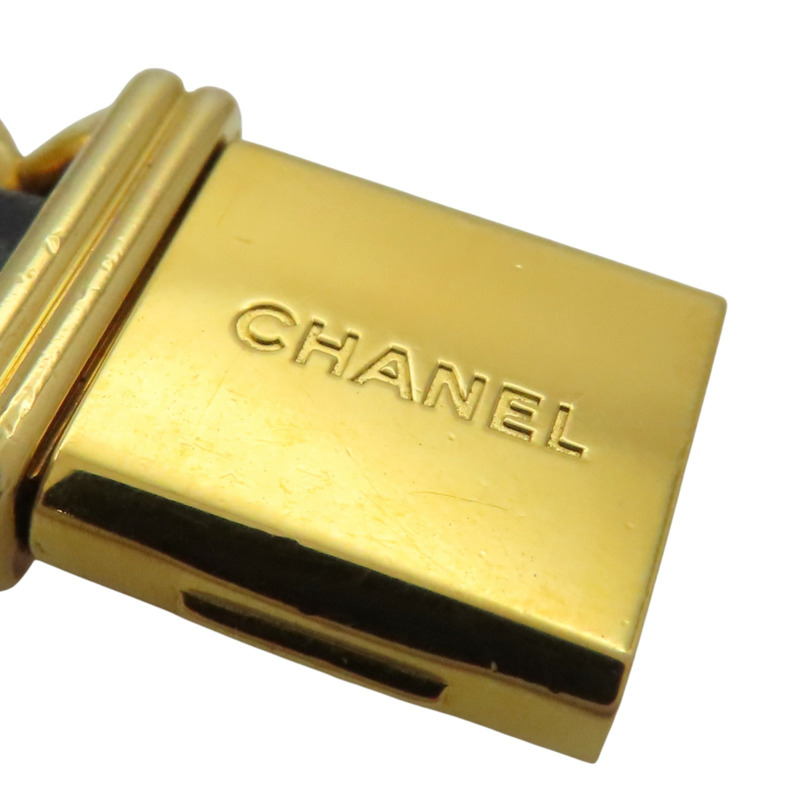 黑色錶盤 鍍金 皮革錶帶 Premiere S 腕錶【CHANEL 香奈兒】 H0001-11