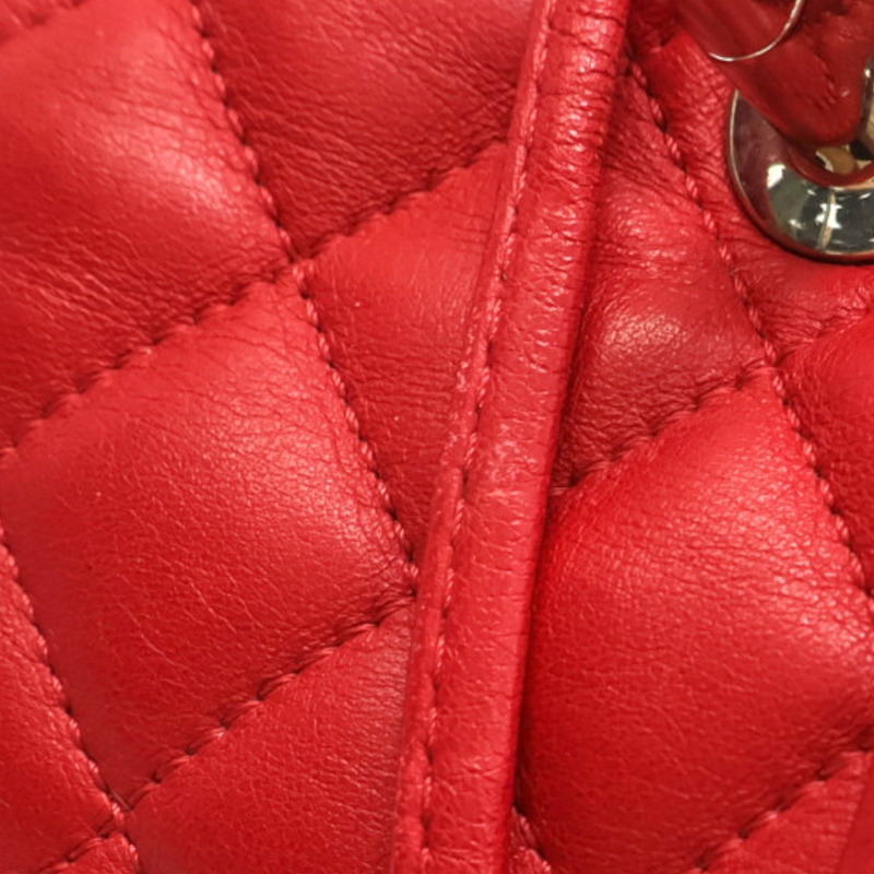 紅色 菱格紋 羊皮 Urban Spirit 後背包【CHANEL 香奈兒】 A91122-13