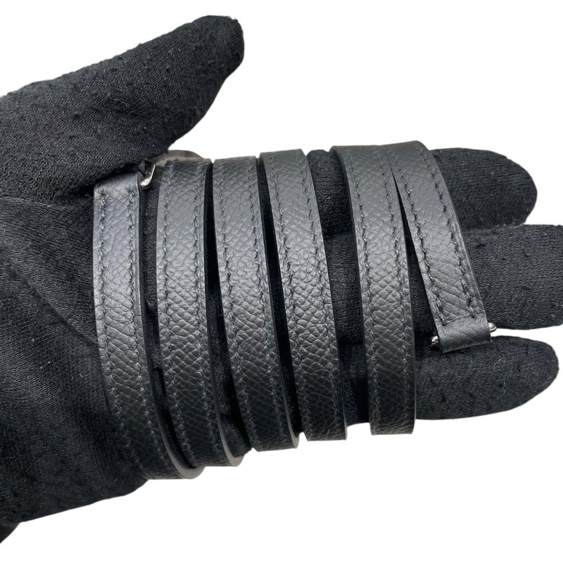 HERMES 愛馬仕 CONSTANCE TOGO 康康可背式長夾 EPSOM 黑色 銀釦-13