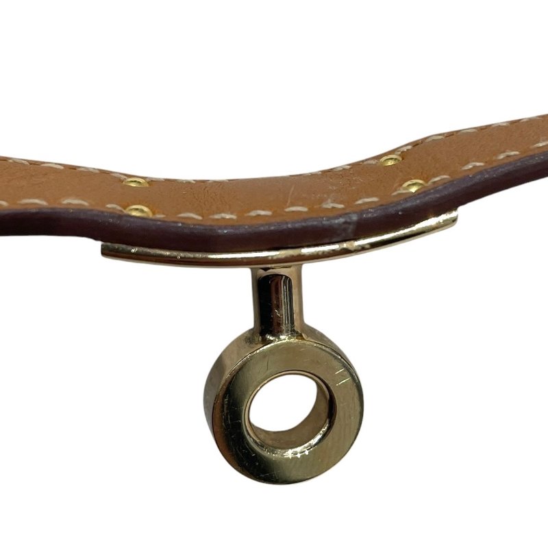 HERMES 愛馬仕 MINI KELLY DOUBLE TOUR 雙圈凱莉手環 皮革 金棕色 銀釦-9