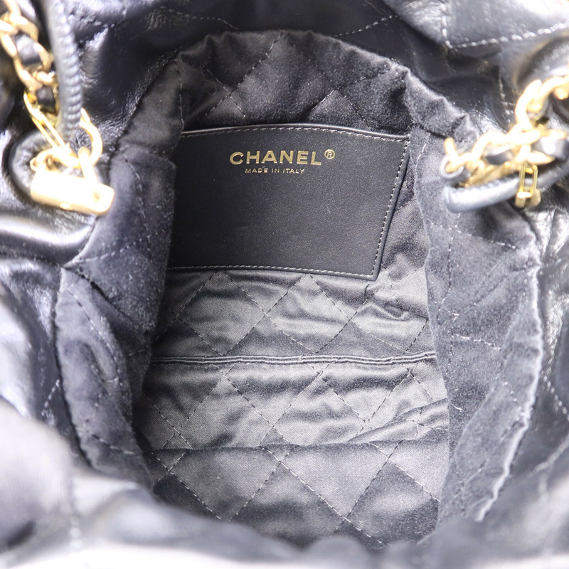 CHANEL 牛皮皮革Chanel 22 Mini鏈帶肩背袋-4