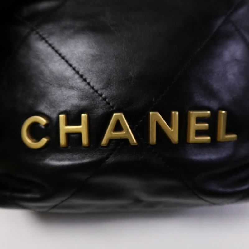 CHANEL 牛皮皮革Chanel 22 Mini鏈帶肩背袋-7
