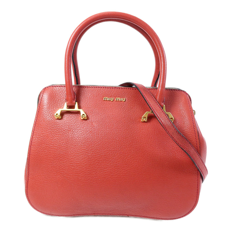 Miu Miu 牛皮皮革Shoulder Bag手挽肩背兩用袋-0