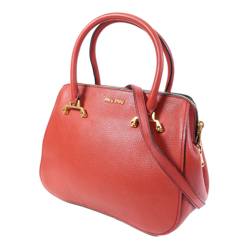 Miu Miu 牛皮皮革Shoulder Bag手挽肩背兩用袋-2