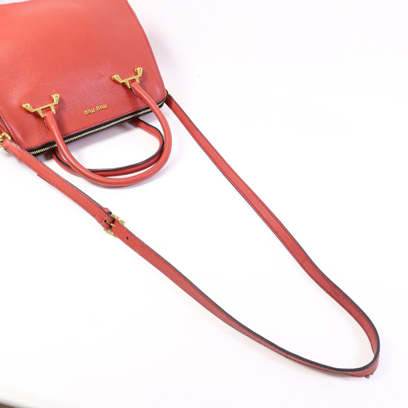 Miu Miu 牛皮皮革Shoulder Bag手挽肩背兩用袋-8