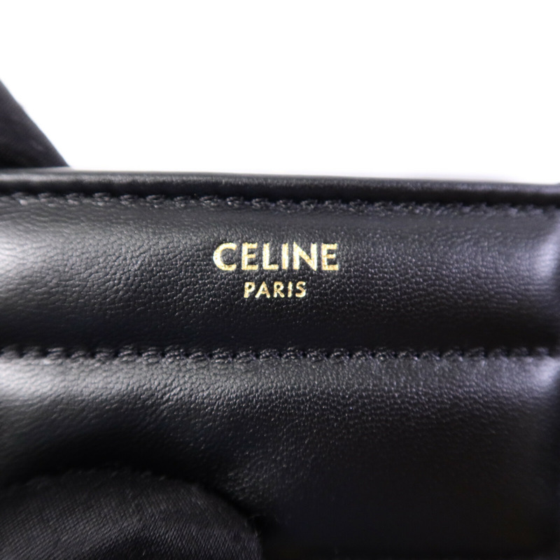 CELINE 羊皮皮革Matelasse Bag鏈帶肩背袋-5