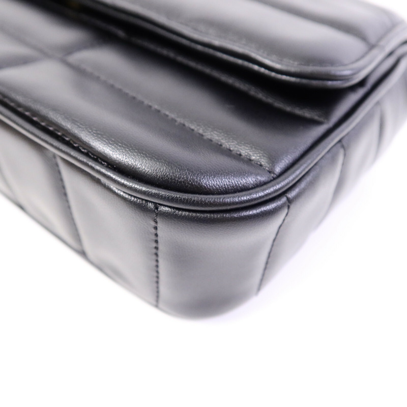 CELINE 羊皮皮革Matelasse Bag鏈帶肩背袋-10