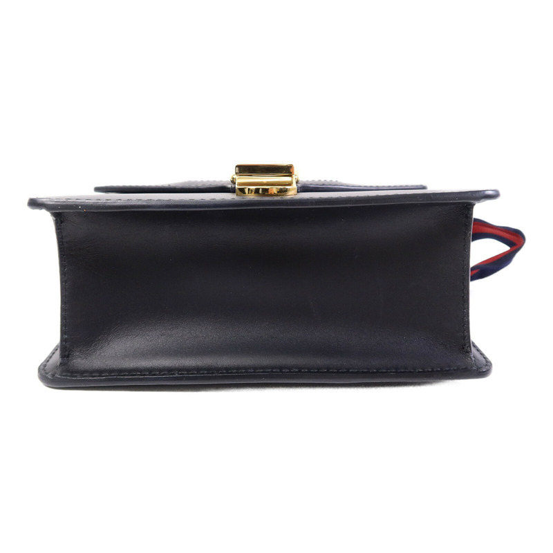 GUCCI 牛皮皮革Sylvie鏈帶肩背袋-3