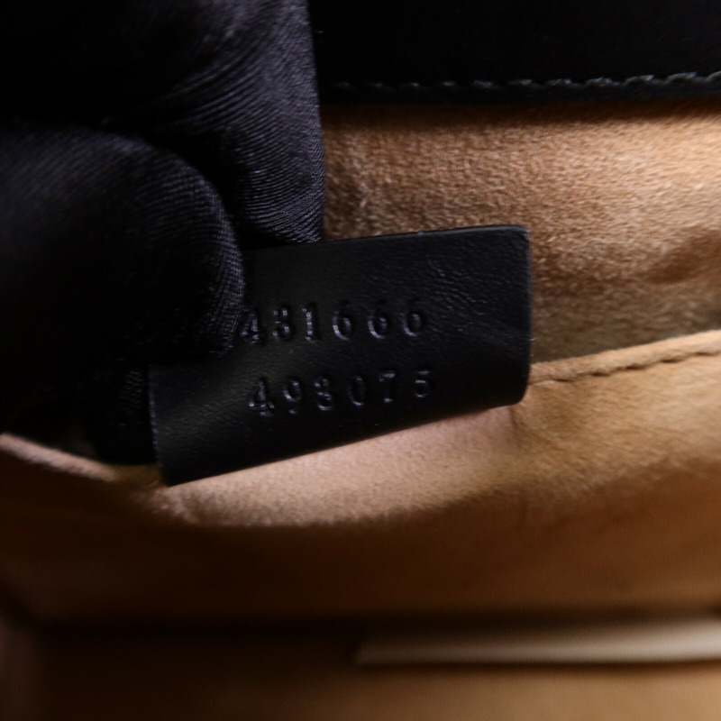 GUCCI 牛皮皮革Sylvie鏈帶肩背袋-7