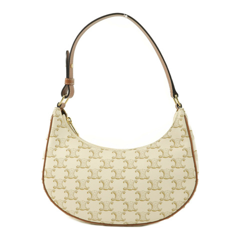 CELINE 塗層帆布Triomphe Ava Medium肩背袋