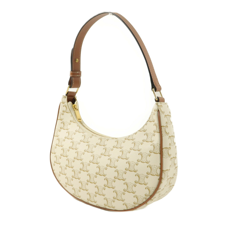 CELINE 塗層帆布Triomphe Ava Medium肩背袋-2