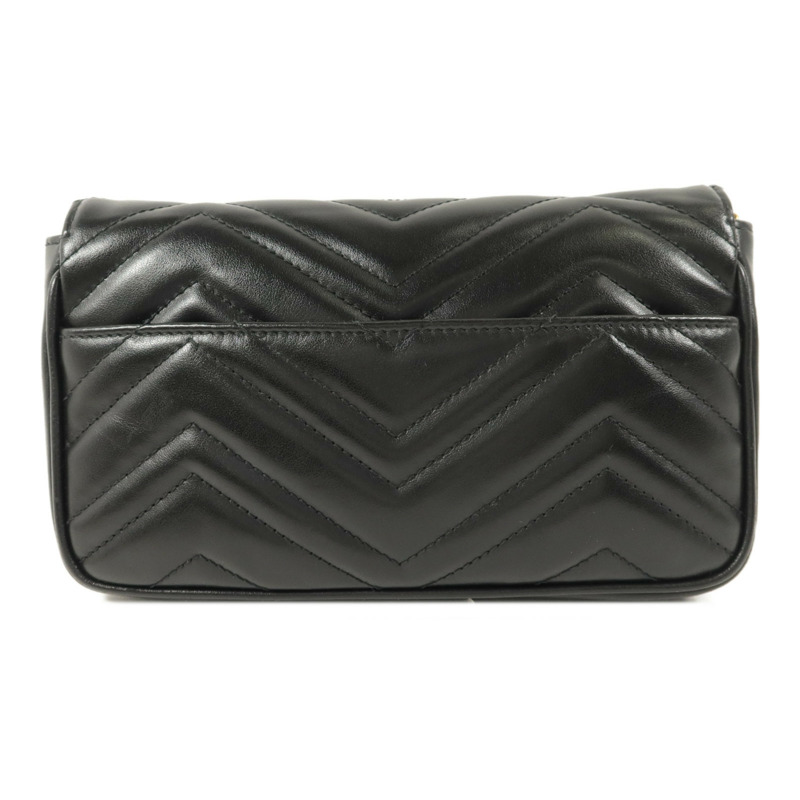 GUCCI 牛皮皮革GG Marmont鏈帶肩背袋-1