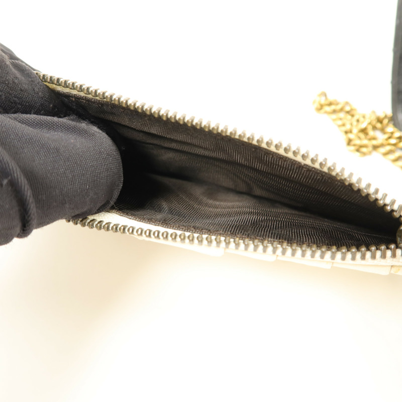 GUCCI 牛皮皮革GG Marmont鏈帶肩背袋-12