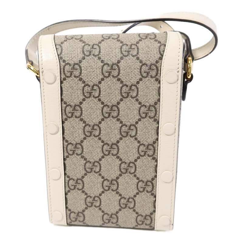 GUCCI 塗層帆布1955 Horsebit Mini肩背袋-2